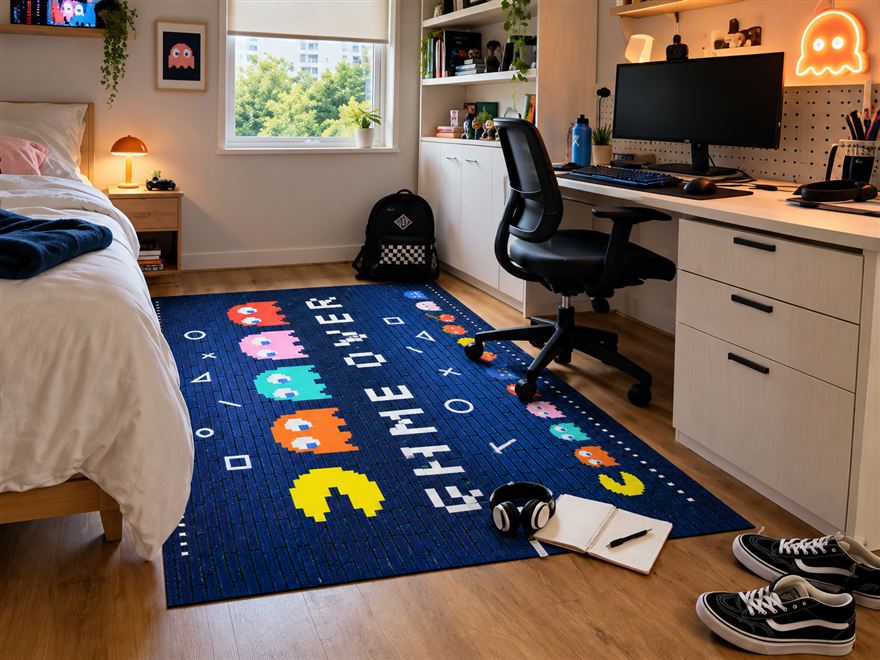Alfombra decorativa modelo GAMER OVER - línea Teen