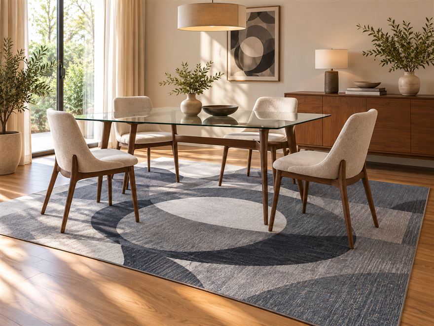 Alfombra decorativa Floor Covering en un living